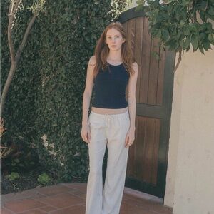 St. George Linen White Pants